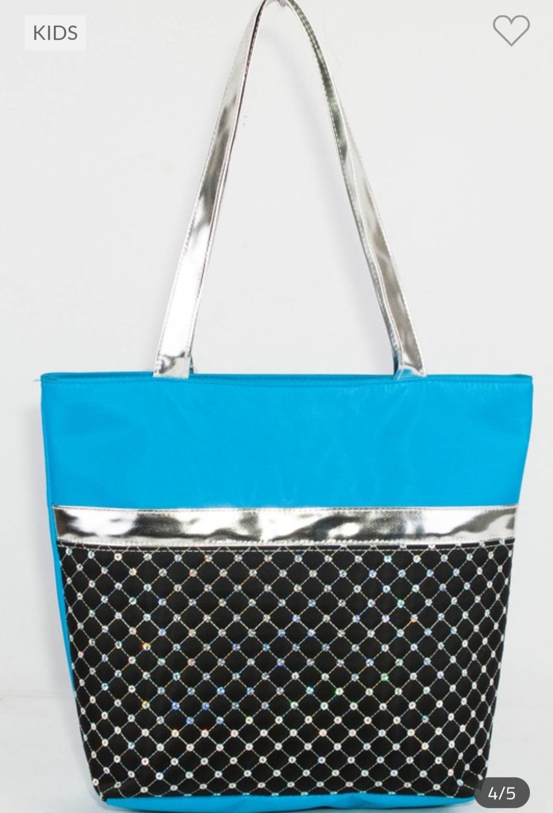 TOTE BAG WITH SEQUIN QUILTED PATTERN