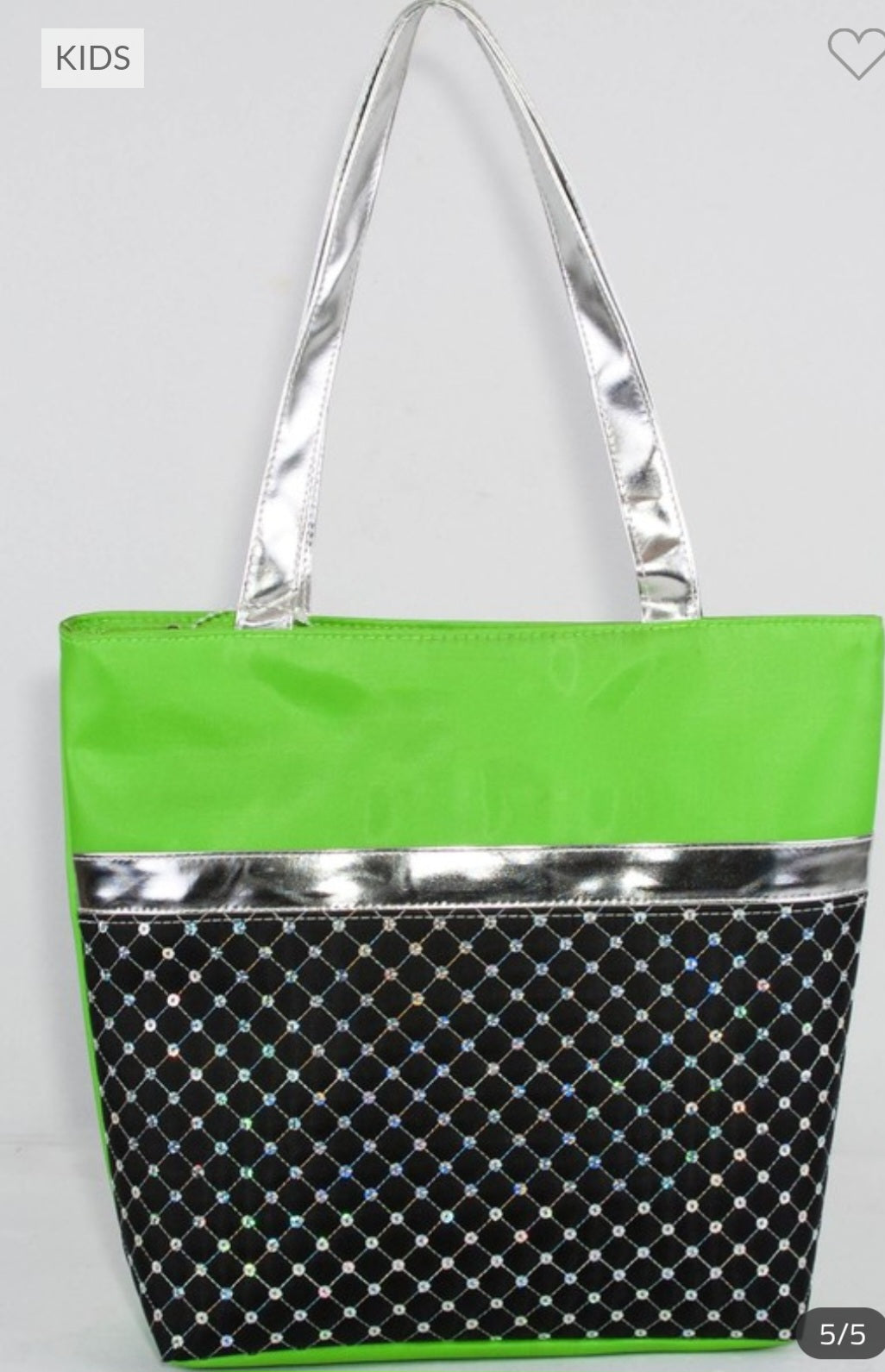 TOTE BAG WITH SEQUIN QUILTED PATTERN