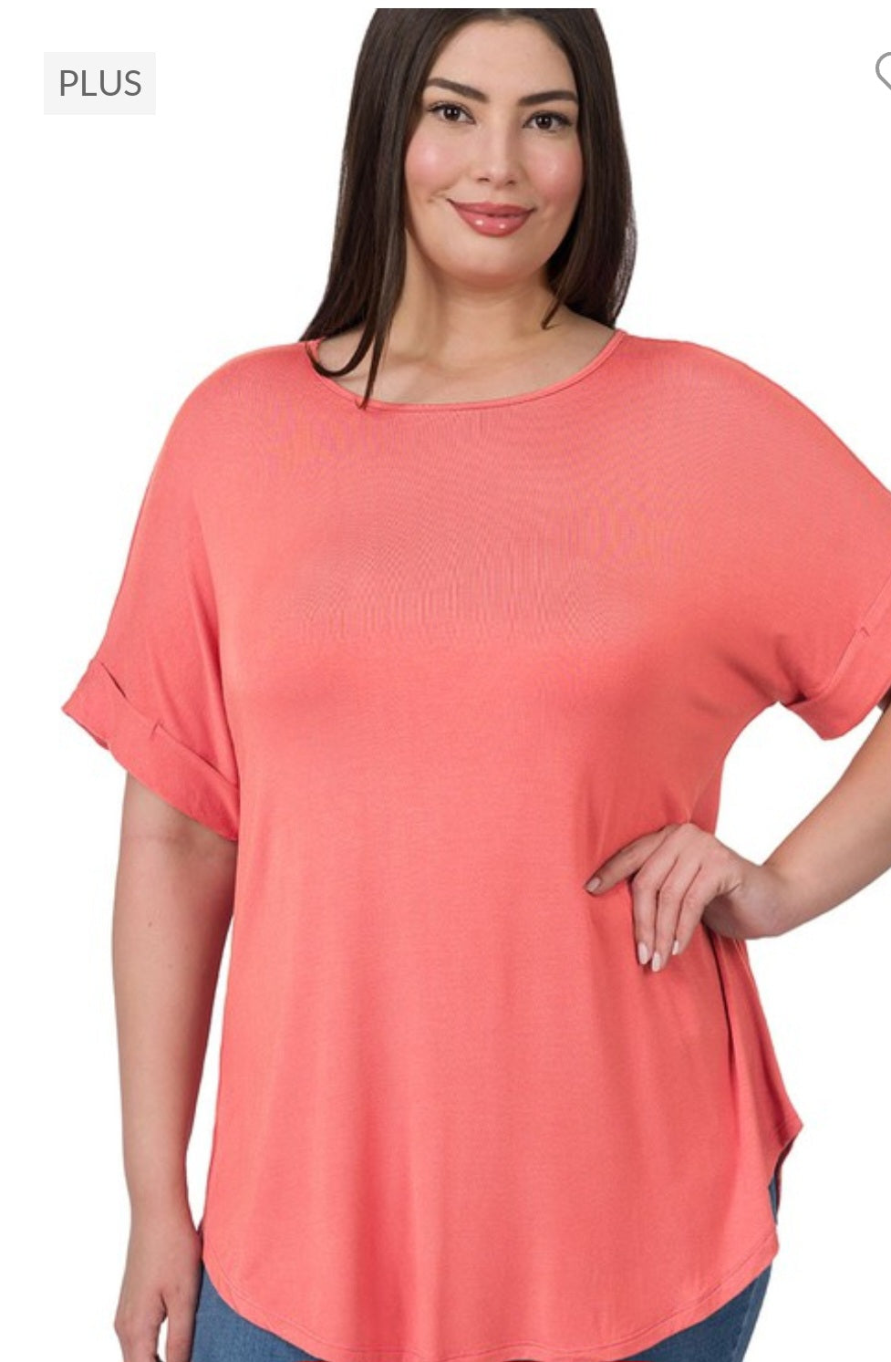 Womens Plus size short sleeve top
