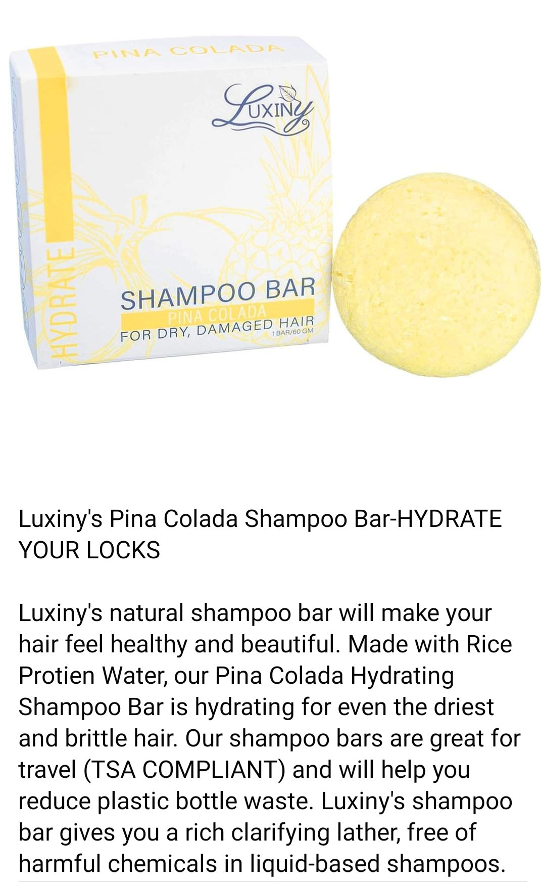 Luxiny Solid Conditioner Bars (PINA COLADA / HYDRATING)
