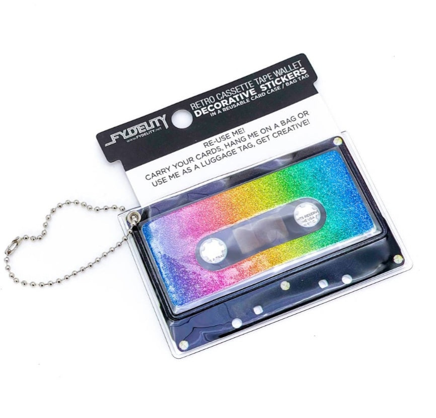 Cassette Wallet-Sticker & Bag Tag