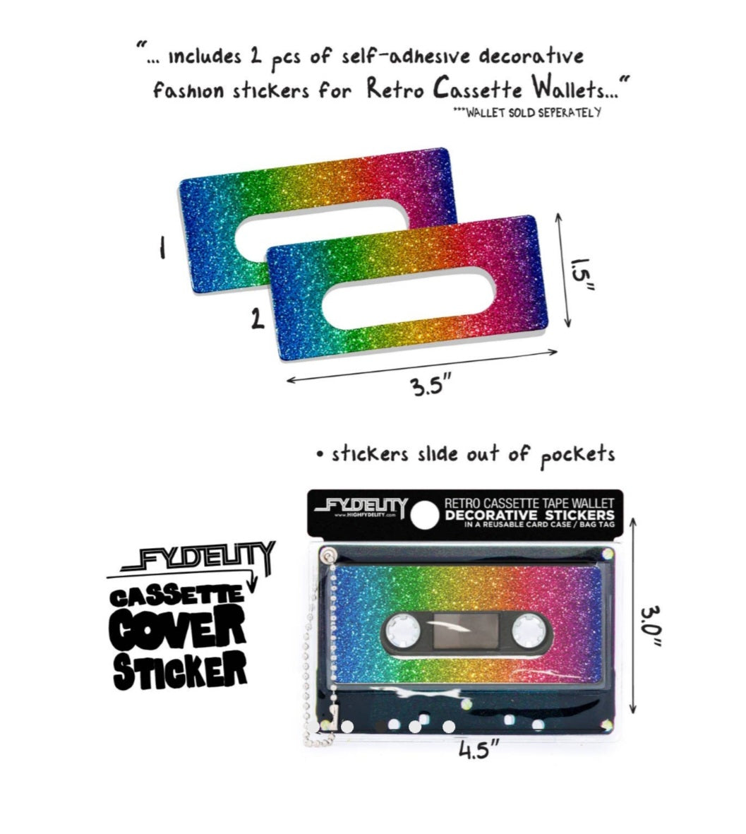 Cassette Wallet-Sticker & Bag Tag
