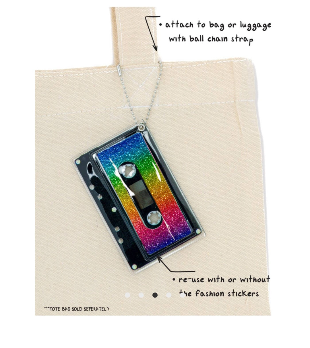 Cassette Wallet-Sticker & Bag Tag