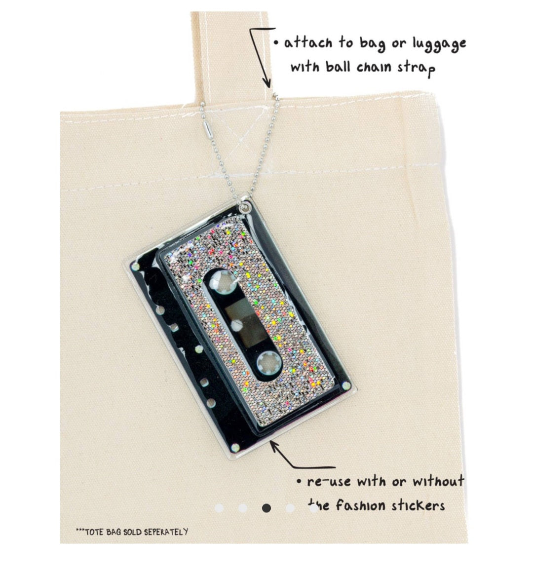 Cassette Wallet-Sticker & Bag Tag