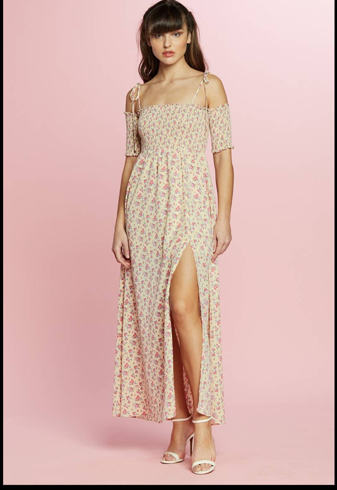 Woman's Dress Yellow/Pink