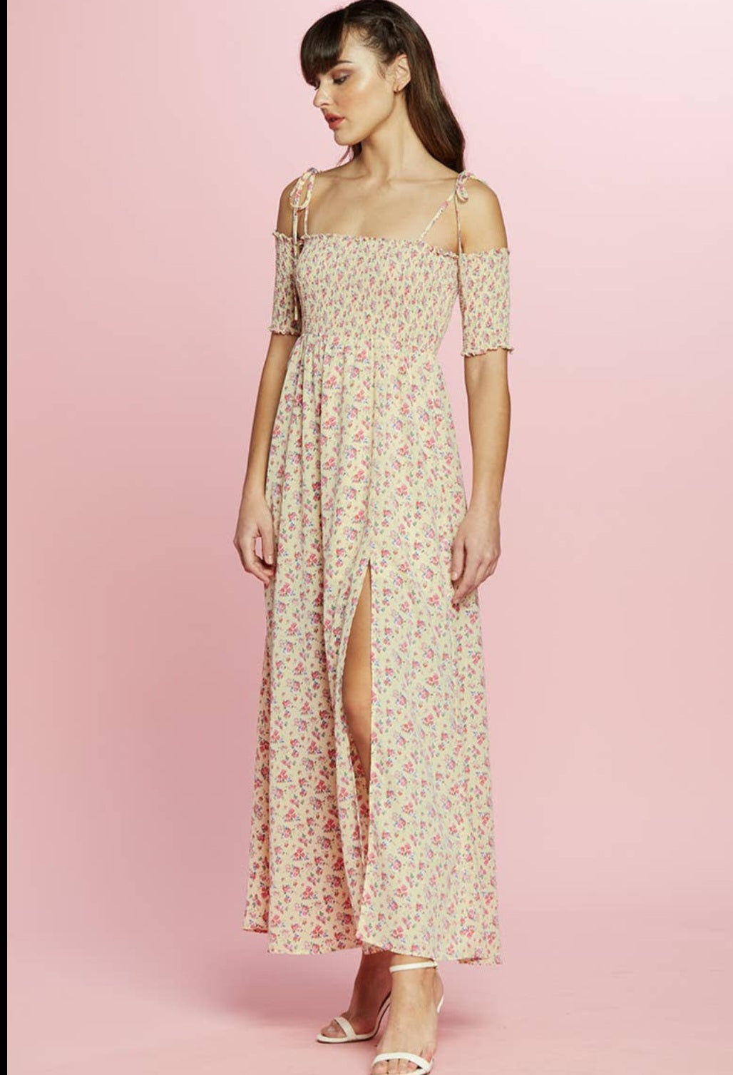Woman's Dress Yellow/Pink
