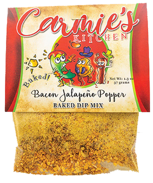 Carmie's Kitchen - Baked Bacon Jalapeno Popper Dip Mix