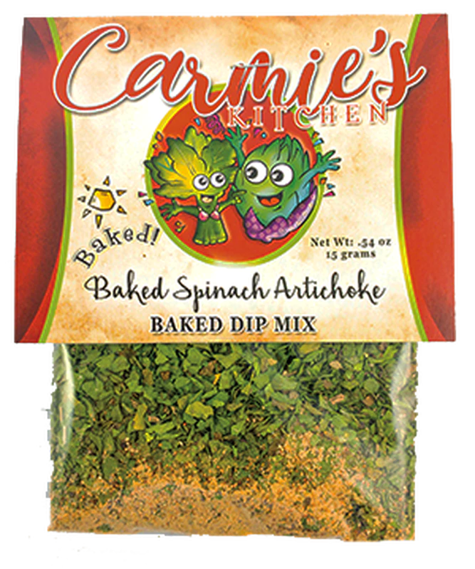 Carmie's Kitchen - Baked Spinach Artichoke Dip Mix