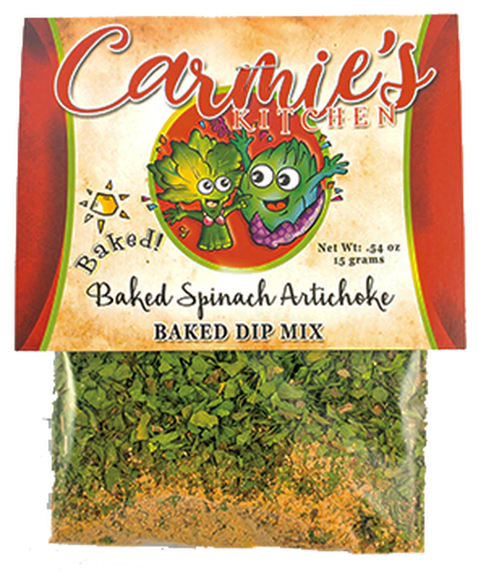 Carmie's Kitchen - Baked Spinach Artichoke Dip Mix